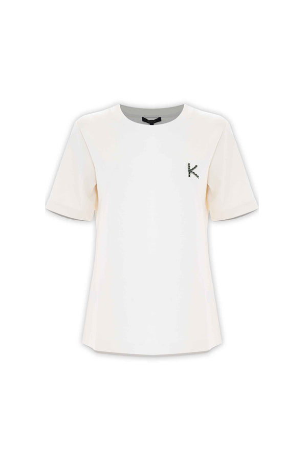 Camiseta manga corta con letra K - T-shirt RAPHAEL