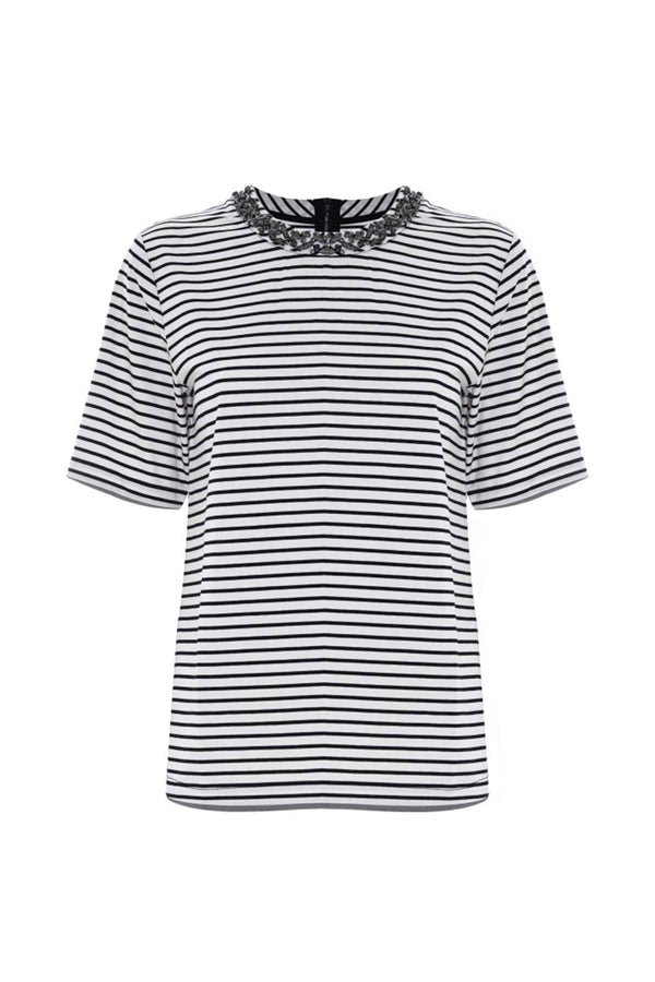 Camiseta manga corta detalle brillante - T-shirt REICHARD