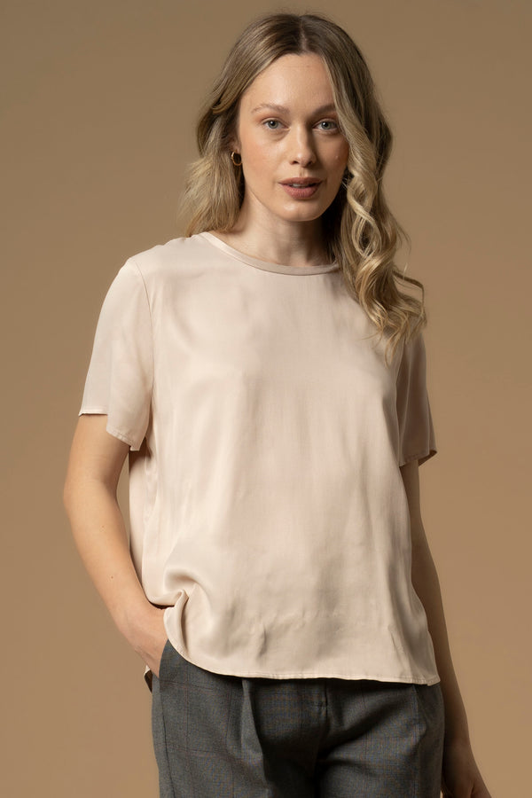 Camiseta manga corta tejido fluido - T-shirt LISEL