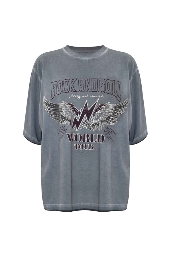 Camiseta oversize con texto - T-shirt ARSENIS