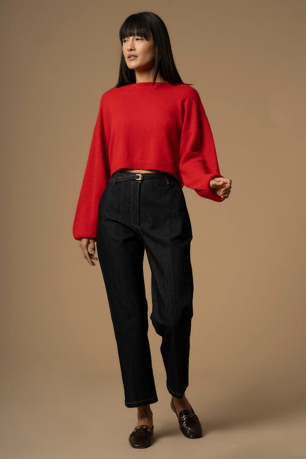 Pantalon coupe droite longueur Capri - Pantalon DENIM DALIBERTO