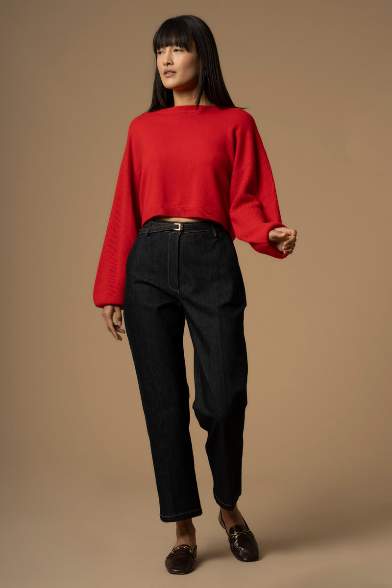 Jeans rectos trabillas cruzadsa - Pantalon DENIM DALIBERTO