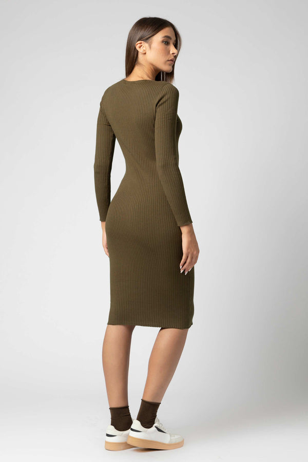 Abito in maglia con cintura - Abito In Maglia KABAX