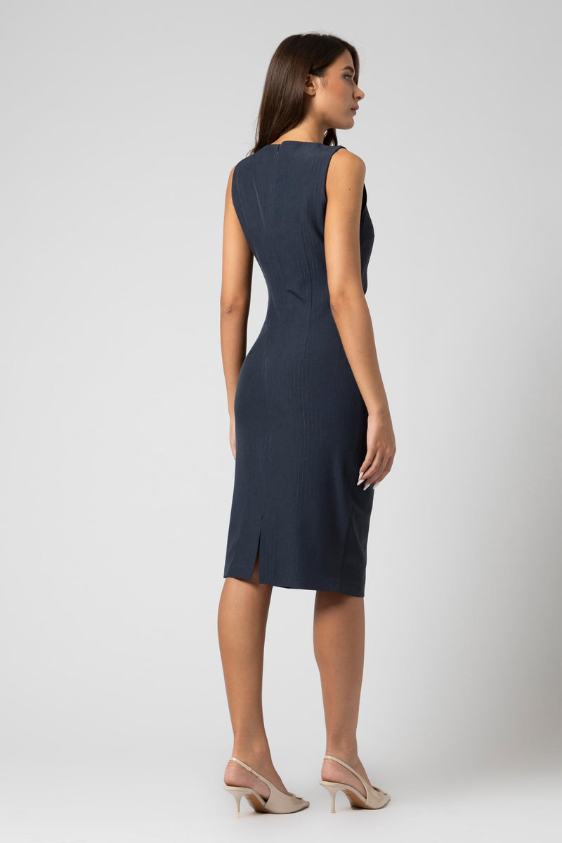Robe midi sans manches col rond - Robe SEFORAX