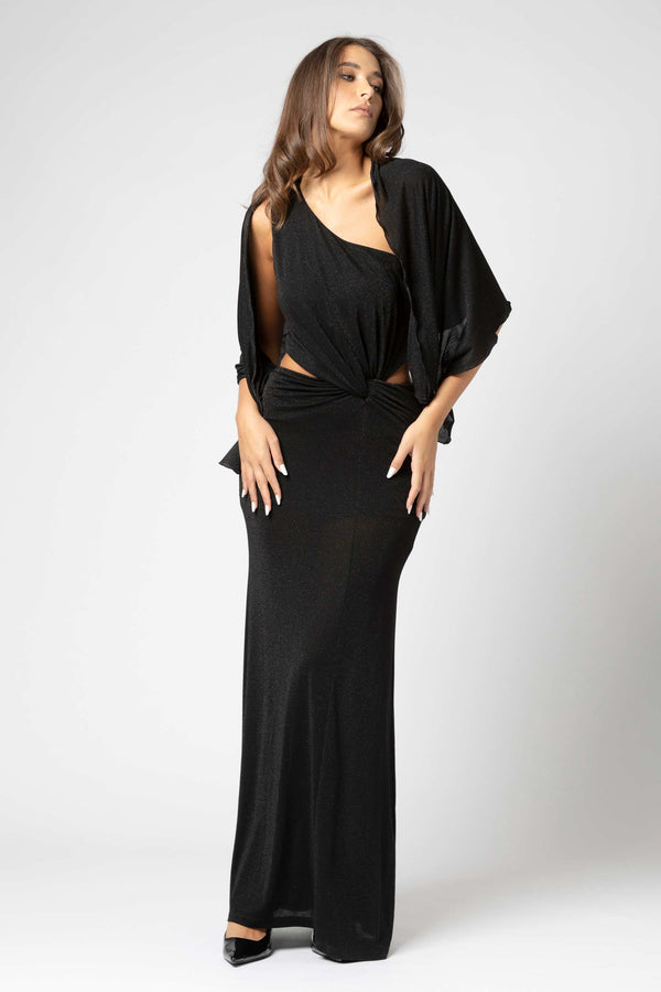 Abito monospalla con cut-out - Abito REWENX