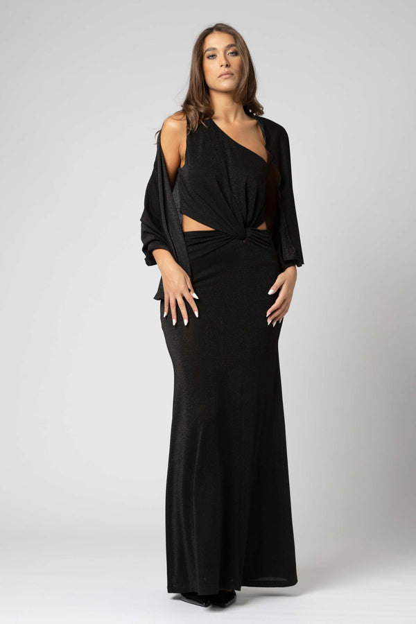 Abito monospalla con cut-out - Abito REWENX