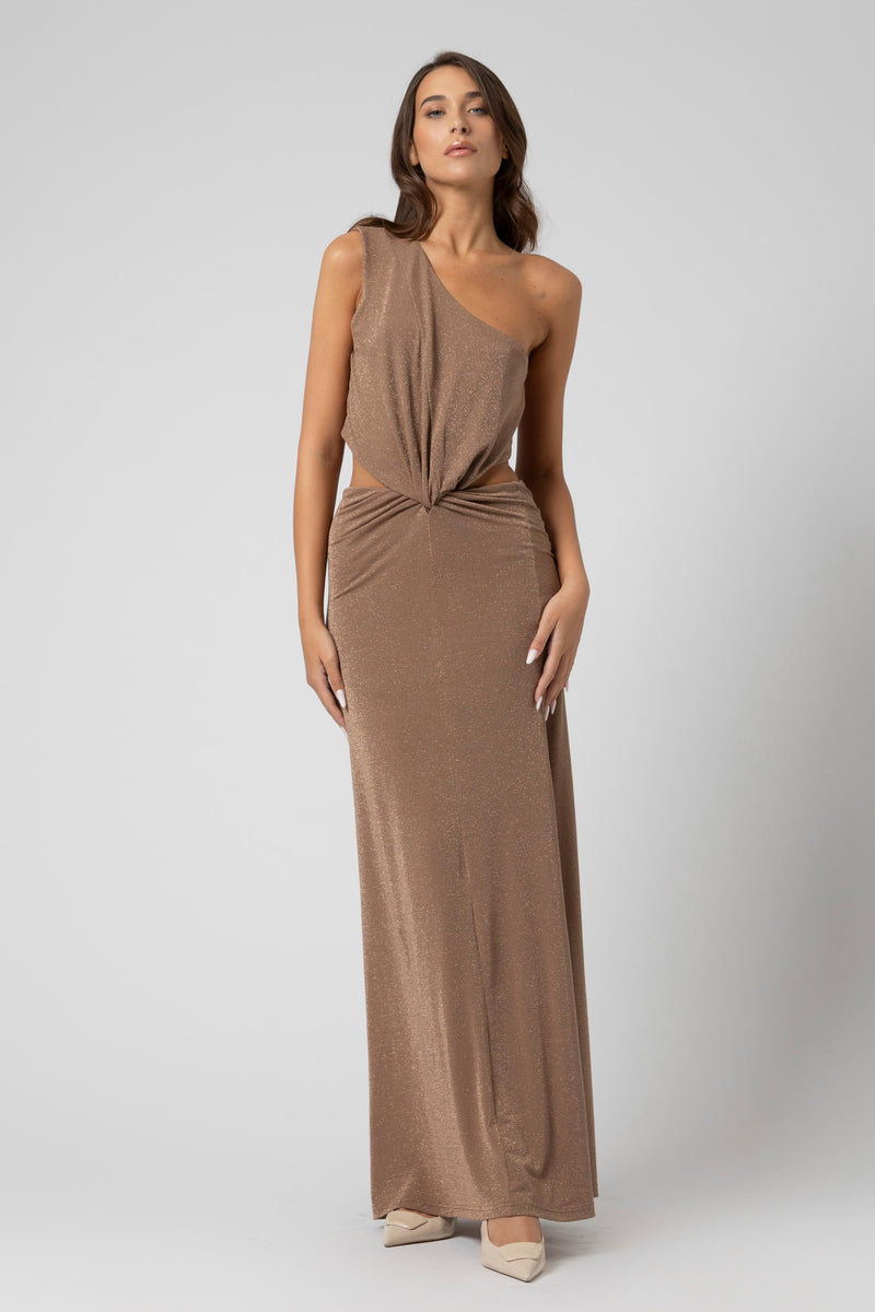 Abito monospalla con cut-out - Abito REWENX
