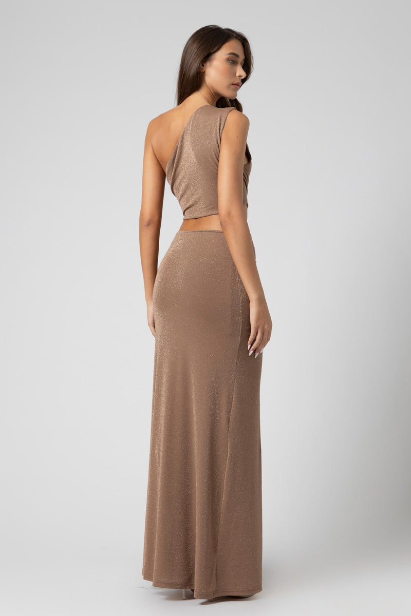 Abito monospalla con cut-out - Abito REWENX