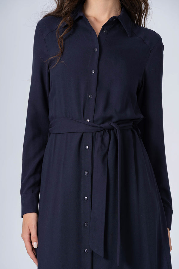 Robe longueur midi avec manches longues - ROBE FALRANX