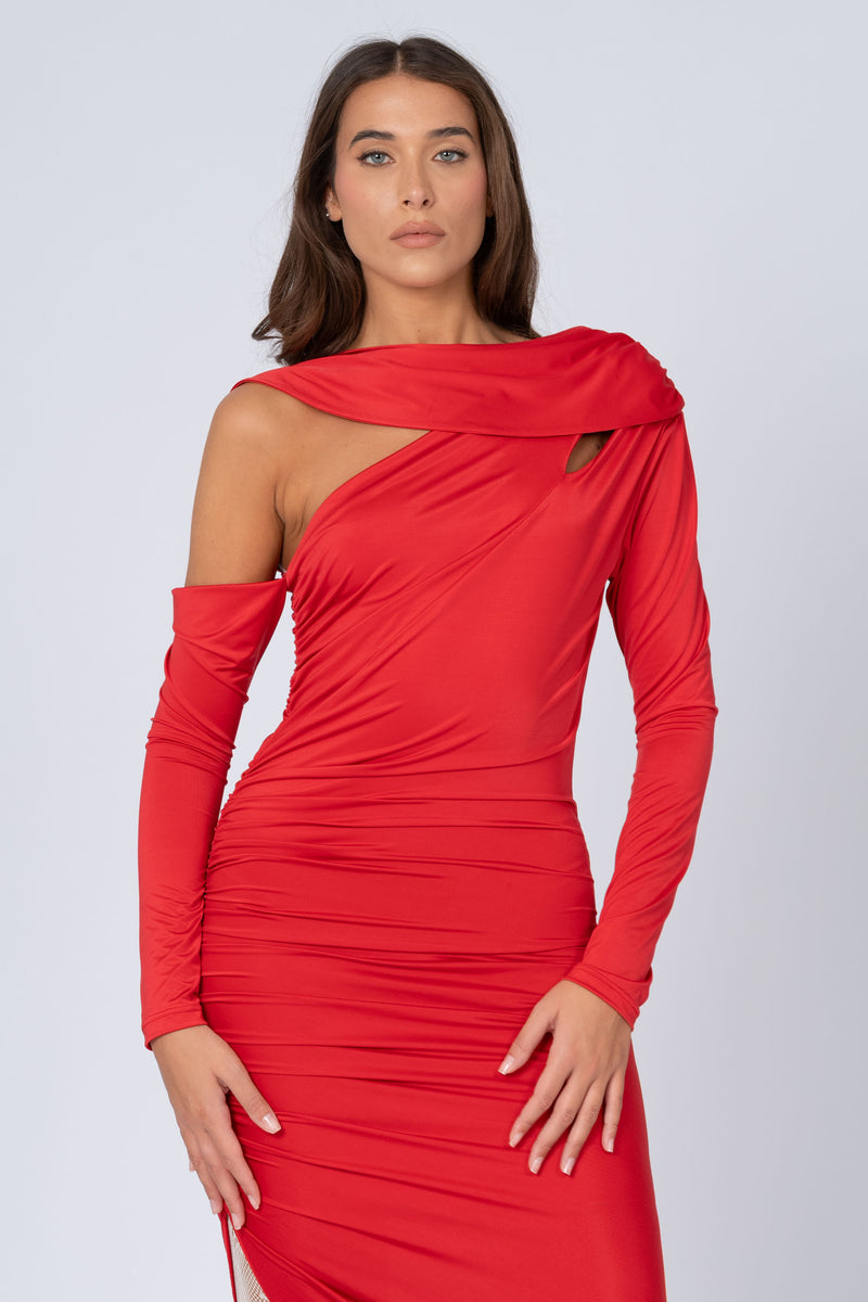 Abito a tubino con fondo asimmetrico - Abito RABBITX Kocca RTW