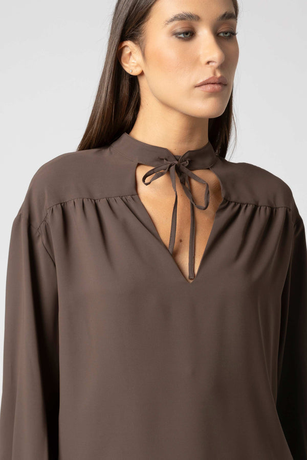 Blusa con colletto a fiocco - Blusa WORRYX