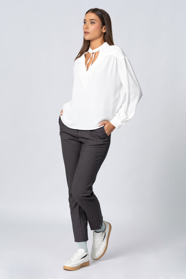 Blusa con colletto a fiocco - Blusa WORRYX