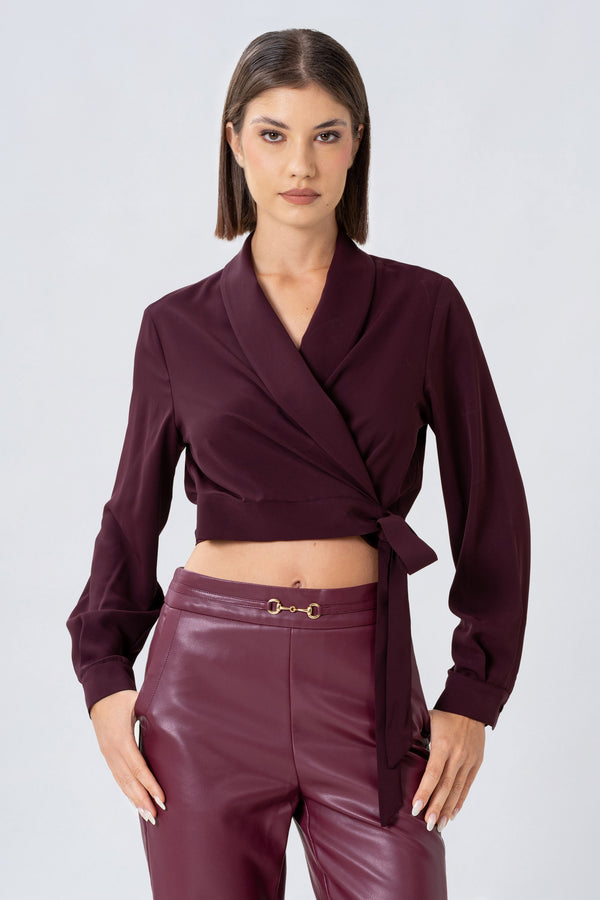 Busa con scollo ad incrocio - BLUSA  YAELLEX