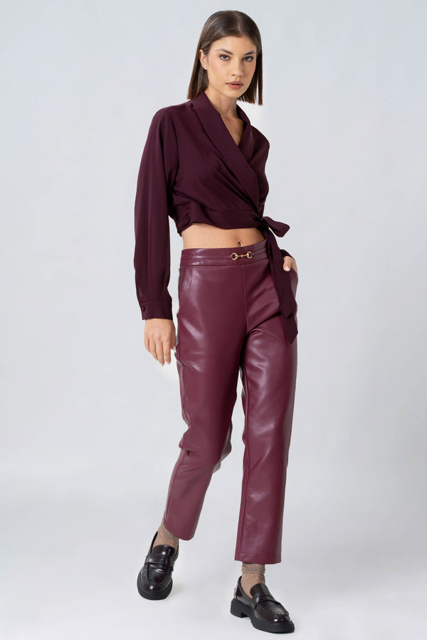 Busa con scollo ad incrocio - BLUSA  YAELLEX