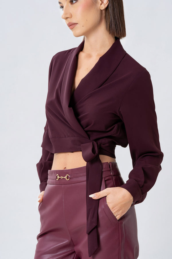 Busa con scollo ad incrocio - BLUSA  YAELLEX