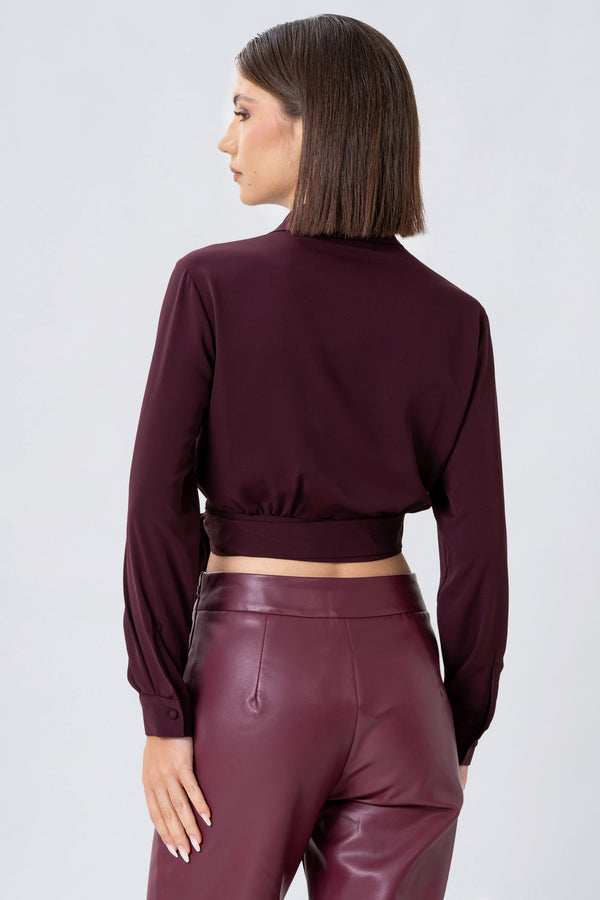Busa con scollo ad incrocio - BLUSA  YAELLEX