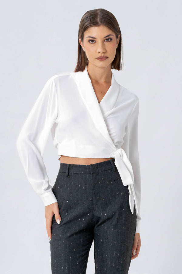 Busa con scollo ad incrocio - BLUSA  YAELLEX