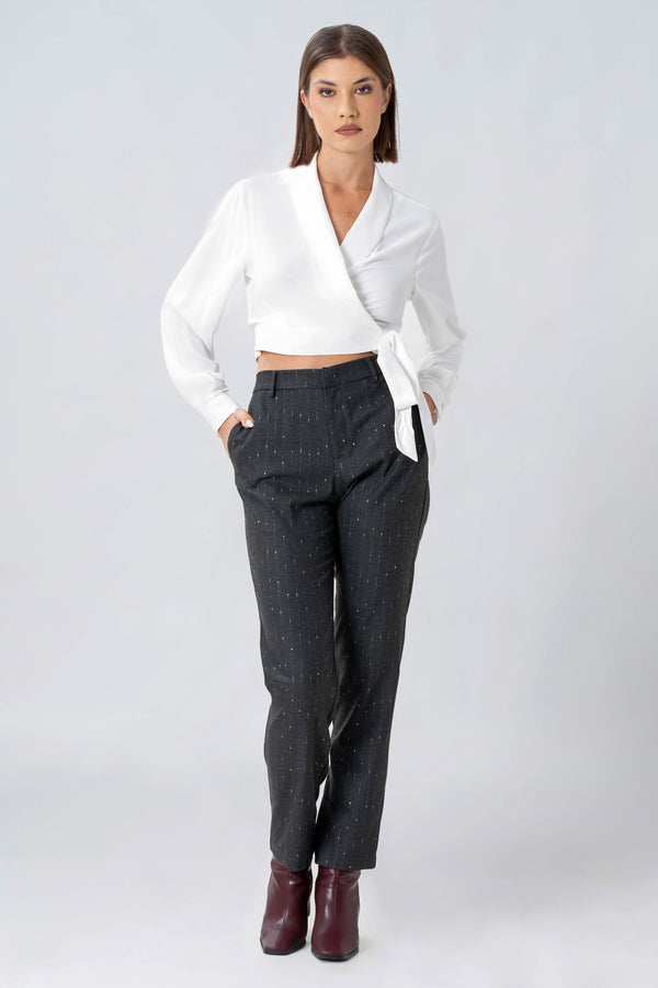 Busa con scollo ad incrocio - BLUSA  YAELLEX