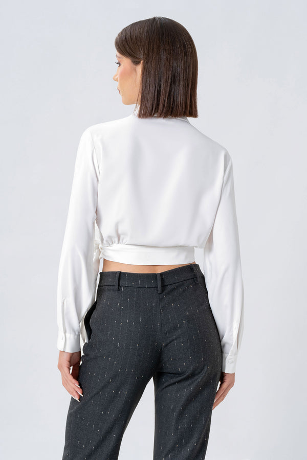 Busa con scollo ad incrocio - BLUSA  YAELLEX