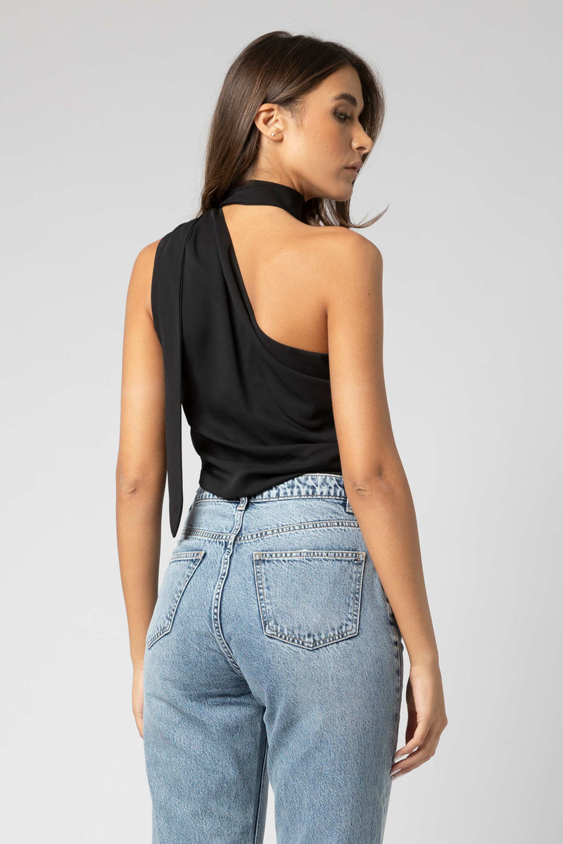 Haut sans manche asymétrique col noué - Blouse  JAPAX