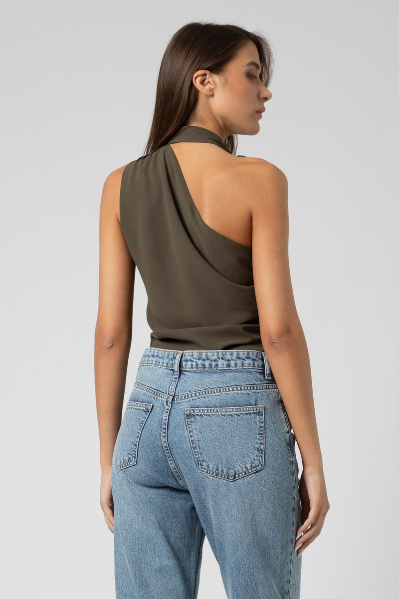 Blusa monospalla con nodo - Blouse JAPAX