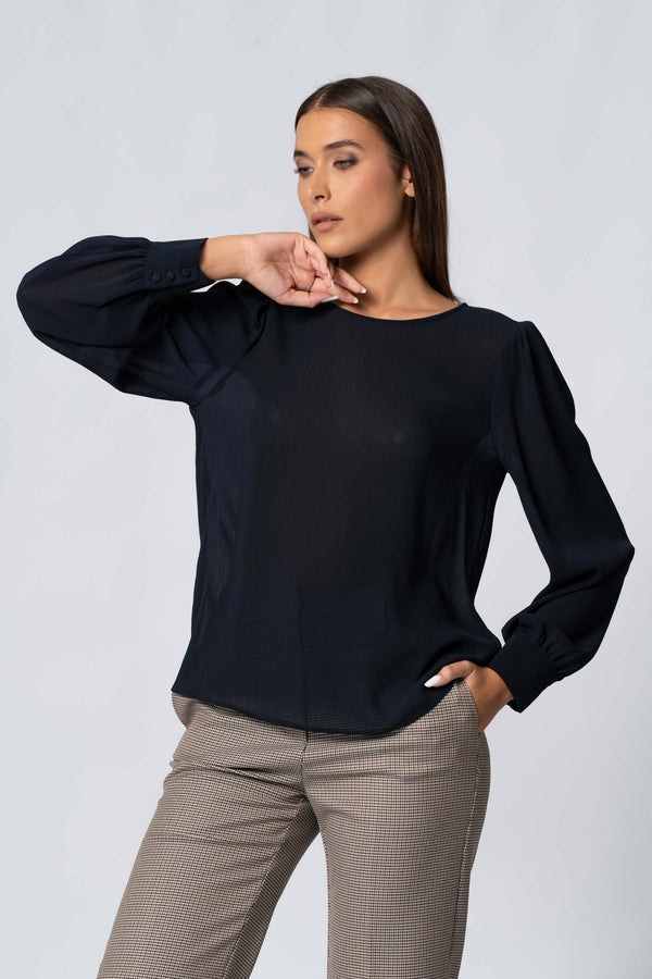 Blusa con maniche balloon - Blusa  XENIAX