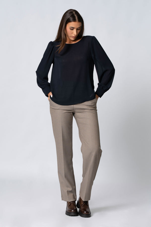 Blusa con maniche balloon - Blusa  XENIAX