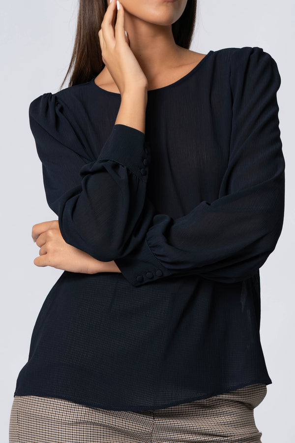 Blusa con maniche balloon - Blusa  XENIAX