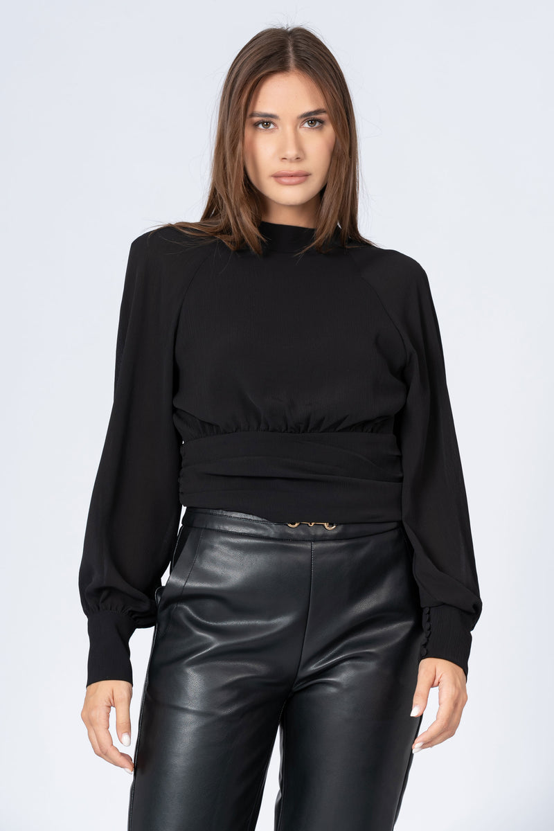 Blusa con scollo sulla schiena - BLUSA  MEFRUX