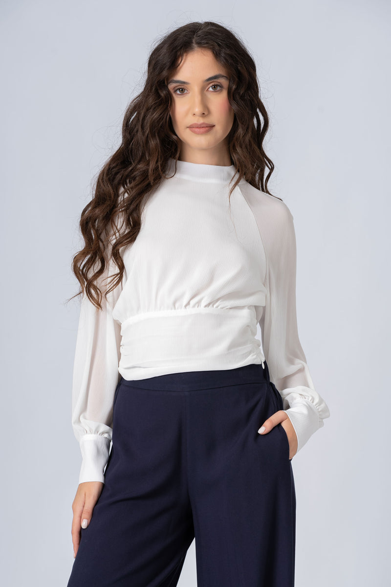 Blusa con scollo sulla schiena - BLUSA  MEFRUX