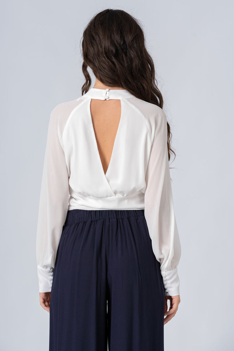 Blusa con scollo sulla schiena - BLUSA  MEFRUX