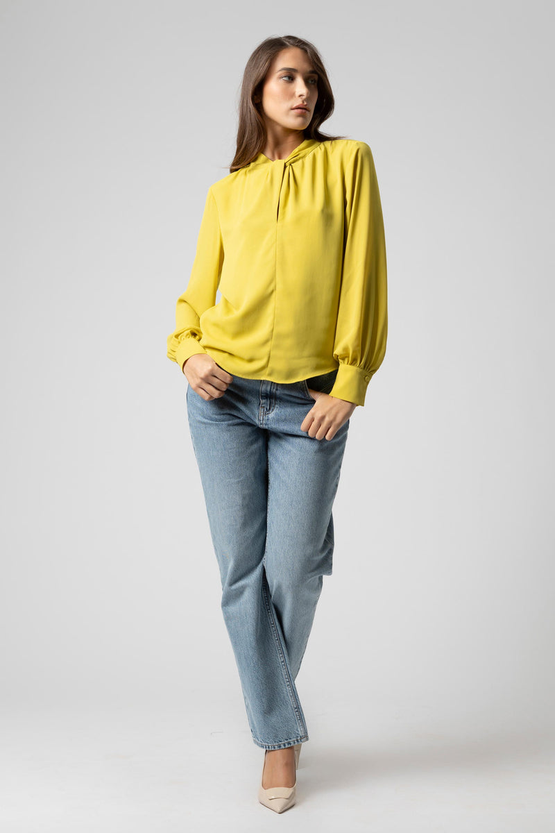 Blusa con scollo rotondo - Blouse MIENNX