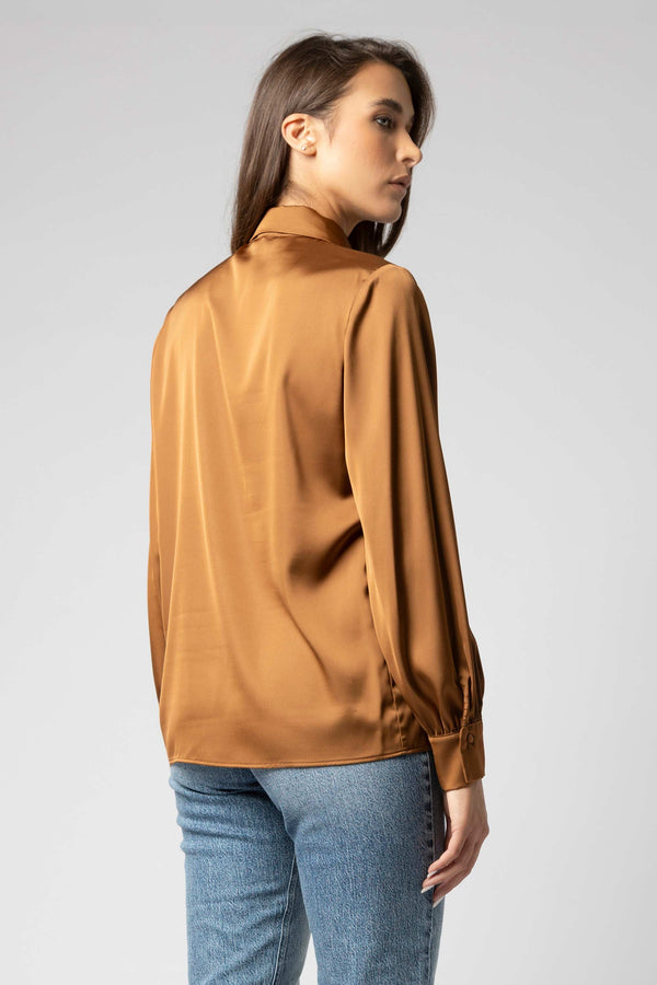 Blusa con colletto e scollo a goccia - Blusa  LEONILDEX