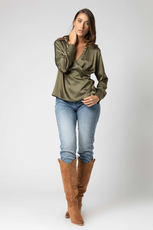 Blusa con incrocio - Blusa  SHELLYX