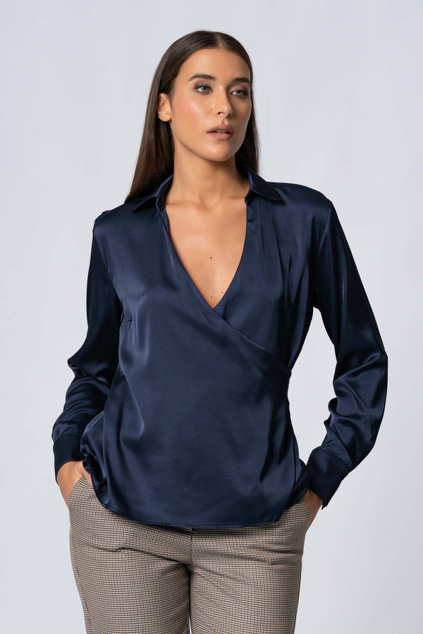 Blusa con incrocio - Blusa  SHELLYX
