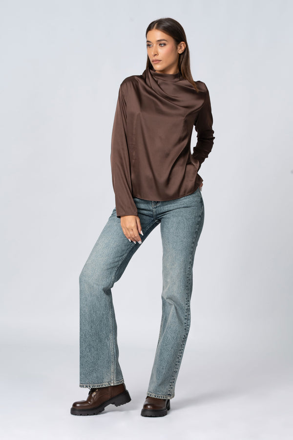 Blusa con collo morbido - Blusa  PATRICIAX
