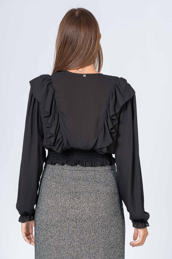 Blusa elegante con rouches - BLUSA UARIONX