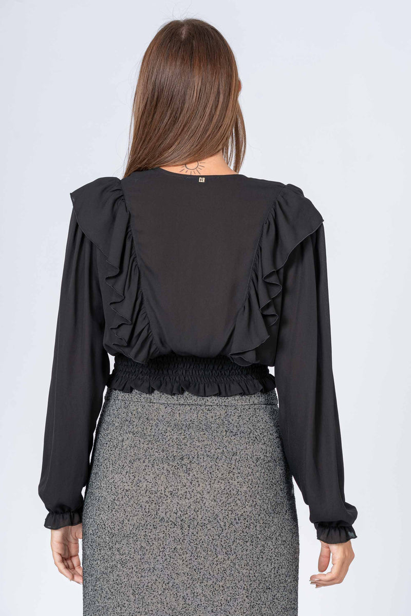Blusa elegante con rouches - BLUSA UARIONX