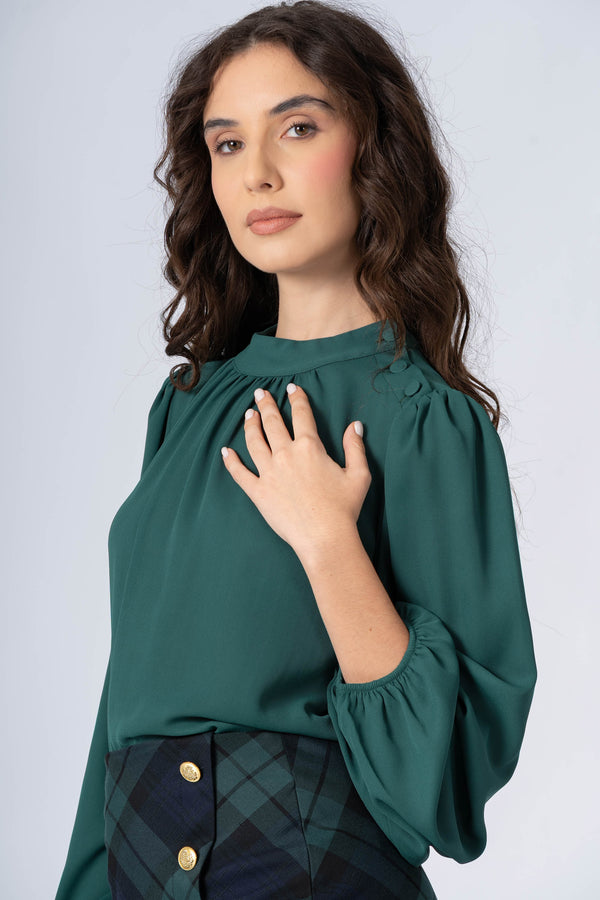 Blusa con collo alto - Blusa  MAEYAX