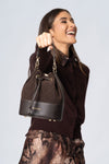 Borsa a secchiello in pelle - Borsa AXTONX