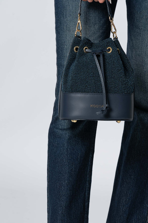 Borsa a secchiello in pelle - Borsa AXTONX