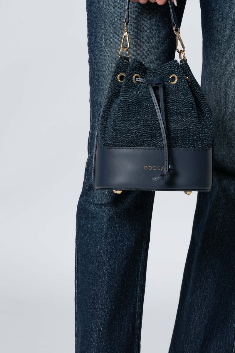 Borsa a secchiello in pelle - Borsa AXTONX