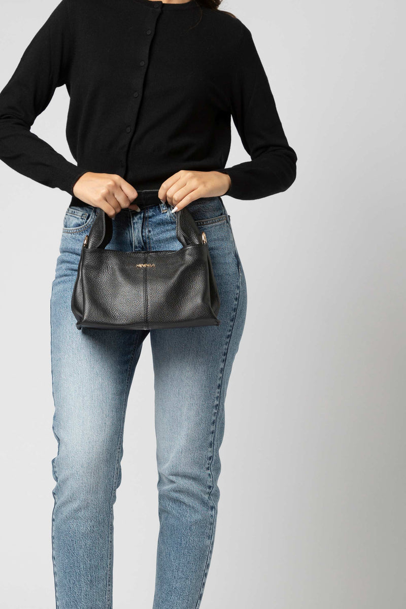 Borsa a mano in pelle martellata - Borsa PAOLAX