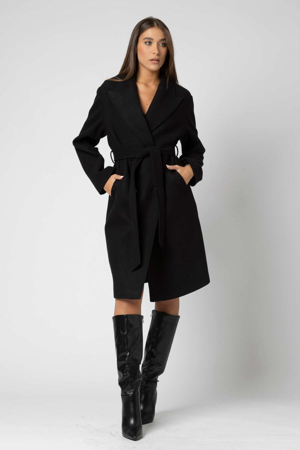 Cappotto con cintura e revers - Cappotto KILINIAX