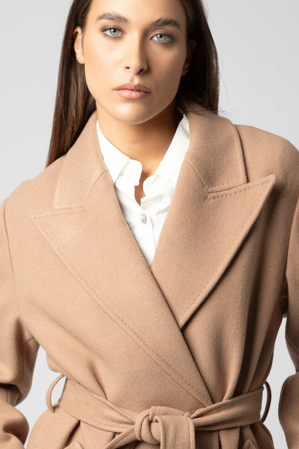 Cappotto con cintura e revers - Cappotto KILINIAX