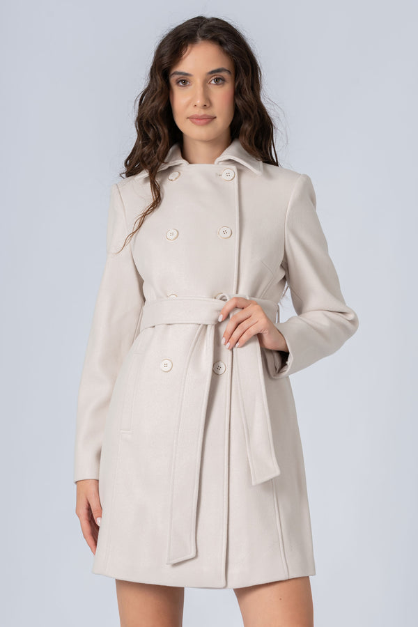 Soft mid thigh trench coat - Coat AZDIRX