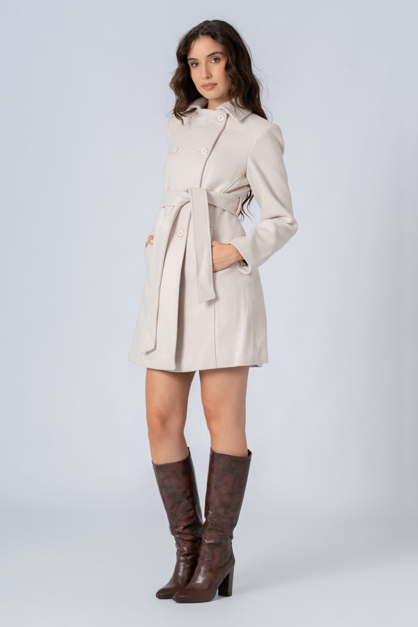 Soft mid thigh trench coat - Coat AZDIRX
