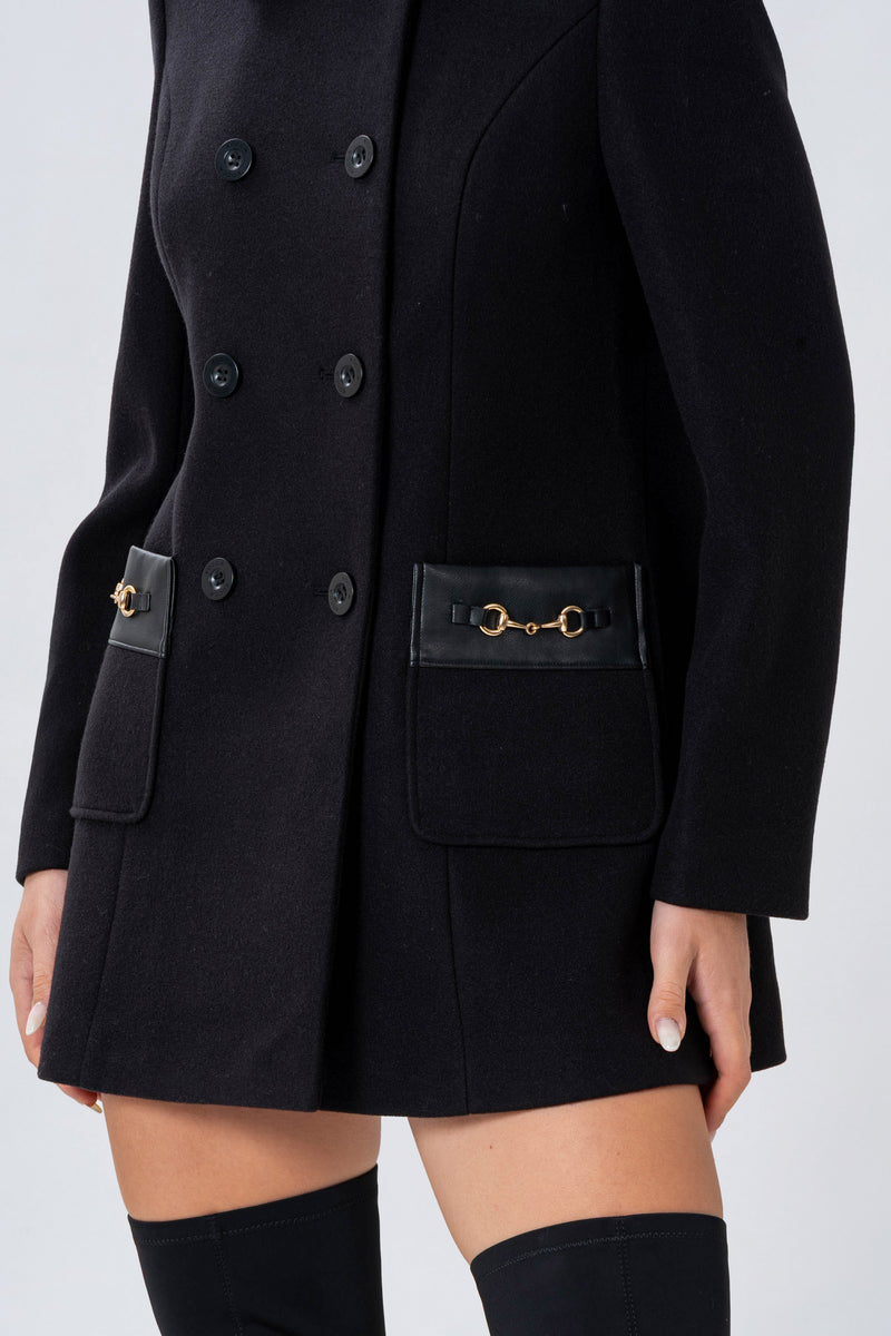 Manteau mi-long avec fermeture boutons - Manteau KELLOX