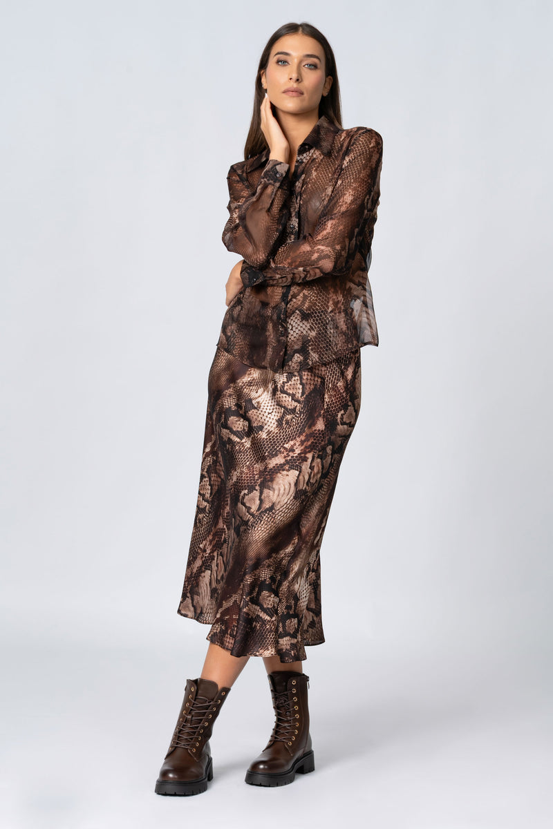 Camicia con stampa animalier - Camicia A Fantasia IGNATIAX