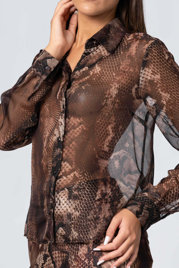 Camicia con stampa animalier - Camicia A Fantasia IGNATIAX